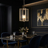 NOWOCZESNA LAMPA WISZĄCA LOFT ZŁOTA MANHATTAN W1