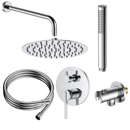 Zestaw prysznicowy podtynkowy dwufunkcyjny