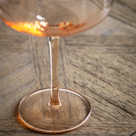 Coupe Glass Amber (4pk) 113x113x150mm