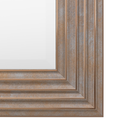 Lustro Whitechapel – złote, 87 × 3,5 × 87 cm