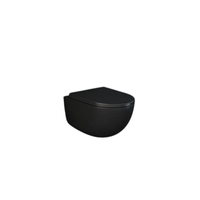 Zestaw DES Miska z Deską WC podwiesz. Rimless 52cm czarny Mat