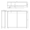 KAWA STRIP szafka z lustrem, oświetlenie LED 90x70x22cm, biały