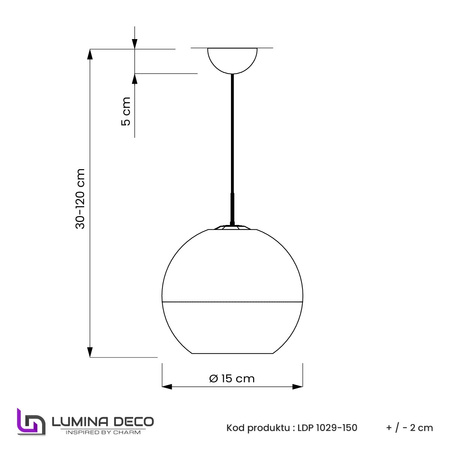 NOWOCZESNA LAMPA WISZĄCA CHROMOWANA VERONI D15