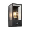 Oxford Outdoor PIR 1 Wall Light Black