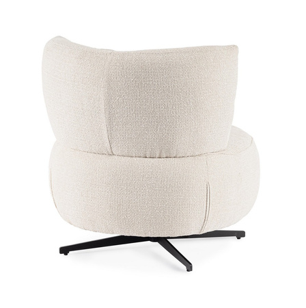 Fotel BIZZOTTO GONNIE obrotowy – ecru