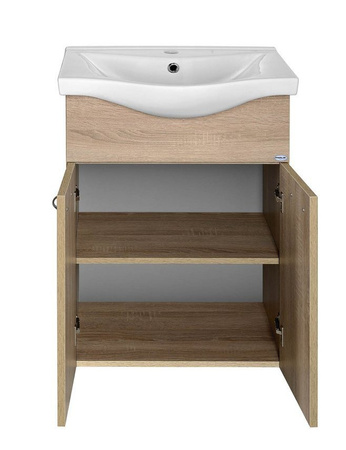 KERAMIA FRESH szafka umywalkowa 51,1x74x34cm, dąb platin