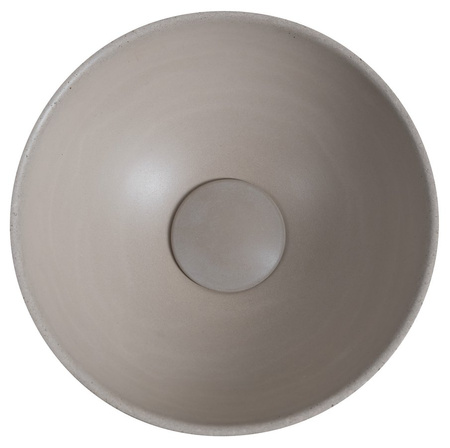 MINOR umywalka betonowa nablatowa, średnica 26cm, piaskowy mat