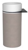 OASIS Umywalka ceramiczna wolnostojąca 40x89x48cm, półka ścienna, biała/beton pearl grey