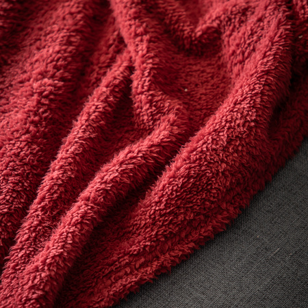 Teddy Fleece Throw Merlot 1300x1800mm