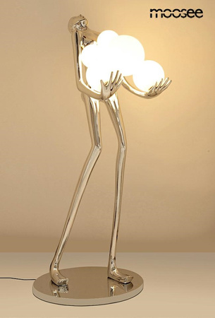 MOOSEE lampa podłogowa HUMAN SILVER       PREMIUM 180