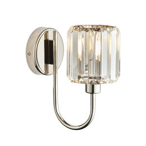 Berenice 1 Wall Light Bright Nickel