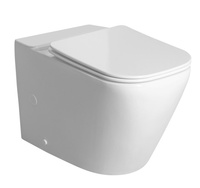 IMALA miska do kompaktu WC, Vortex Rimless, 61x35,5cm, odpływ dolny/tylny, biały