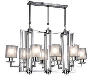 NOWOCZESNA LAMPA WISZĄCA CHROMOWANA MANHATTAN PRO