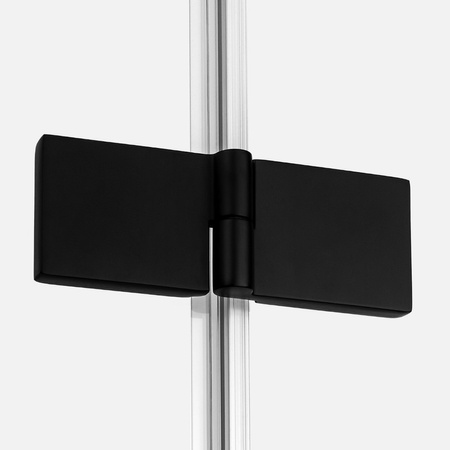 Kabina NESTA BLACK 1D prostokątna L 120x90x200 czyste 6mm Active Shield 2.0