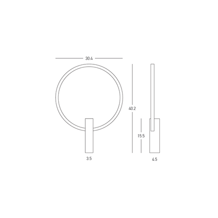 WALL LED LIGHT 12W 3000K SANDY BLACK METAL - ALUMINIUM - ACRYLIC