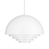 Lampa wisząca DIVERSO 35 cm - nowoczesna, biała matowa