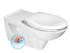 HANDICAP WC wiszące przedłużone, Rimless, 37,5x73cm, biały