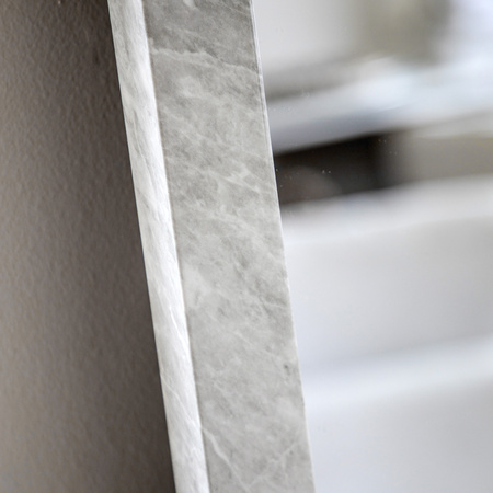 Romano Leaner Mirror Marbled White 570x1570mm