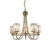 Berenice 5 Pendant Light Antique Brass