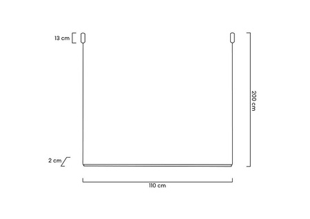 MOOSEE lampa wisząca OMBRE LEVEL 100 czarna