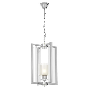 NOWOCZESNA LAMPA WISZĄCA LOFT CHROMOWANA MANHATTAN W1