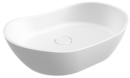 Umywalka nablatowa Bolstad 600x400 biały mat