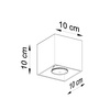 Plafon QUAD 1 czarny