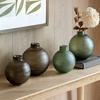 Bevelled Glass Globe Vase Smoke 140x140x140mm