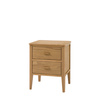 Camden 2 Drawer Bedside Natural 450x400x550mm