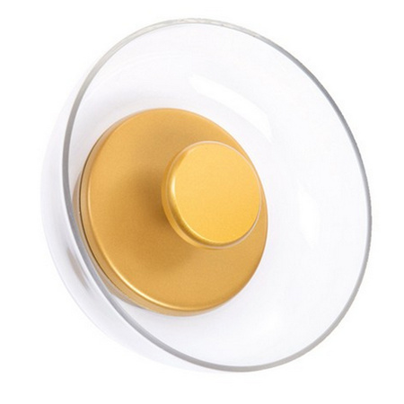 Lampa ścienna DISCO 23 cm - LED, szkło, złota