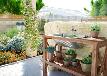 Zlewozmywak gospodarczy 1-komorowy - wpuszczany lub mocowany do ściany