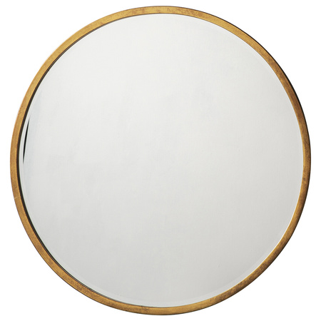 Higgins Okrągłe lustro w kolorze antycznego złota 800 x 800 mm