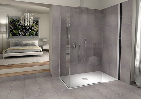 FLEXIA brodzik kompozytowy z możliwością docinania 130x80cm, biały mat