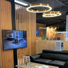 Lampa wisząca CIRCLE 120 cm - LED, ring mosiądz szczotkowany
