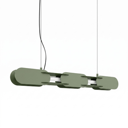 Lampa wisząca CHAIN 91 zielona oliwka LED 3000K