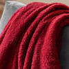 Teddy Fleece Throw Merlot 1300x1800mm