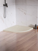 Brodzik NEX konglomeratowy półokrągły R55 80x80x3,5 beż struktura