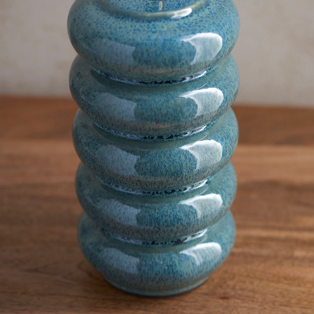 Squash Table Lamp Base Ocean Spray Glaze