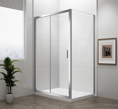 EASY ścianka boczna 700mm, szkło czyste