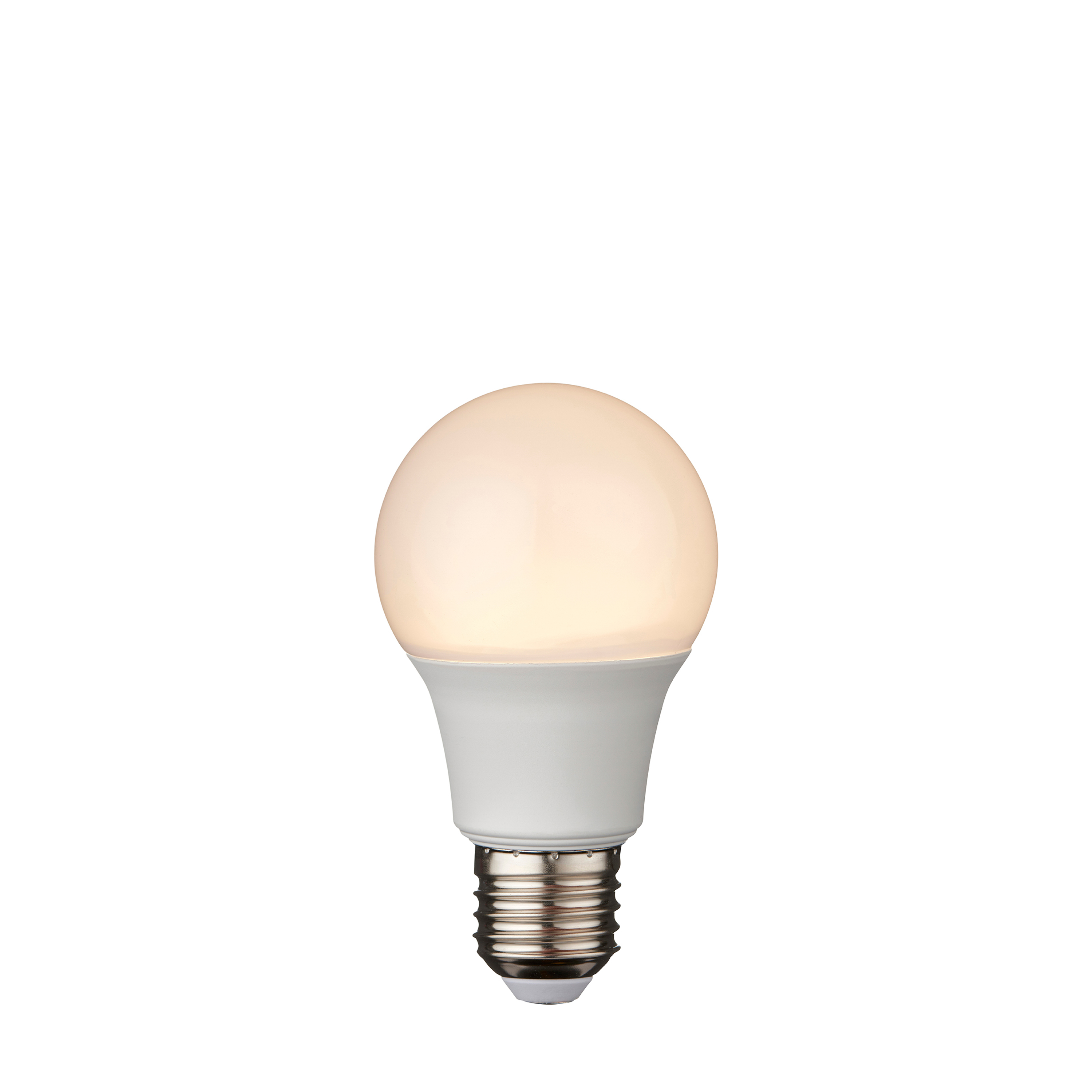 Żarówka LED – ciepła biel, 8W LED E27 ciepła biel, 2700 K, 6 × 6 × 10,7 cm