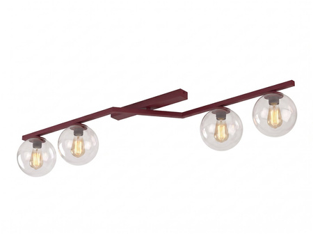 NATON 4 BURGUNDY TRANSPARENT