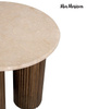 MaMaison stolik RAGNO 50 marmur / drewno