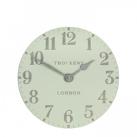 Arabic Wall Clock Pearl Green 12in