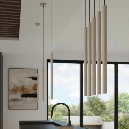 Lampa wisząca PASTELO 3P taupe