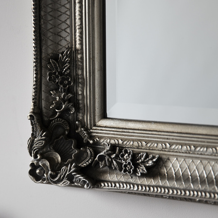 Lustro Abbey Leaner, srebrne, 1650 x 795 mm