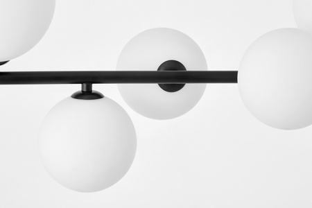 NOWOCZESNA LAMPA WISZĄCA CZARNO-BIAŁA AMADEO W7