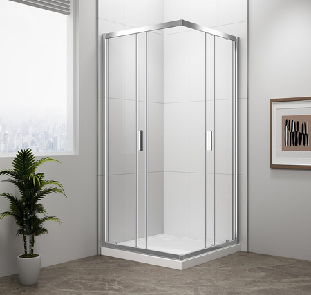 EASY kabina prysznicowa 800x800mm, szkło czyste