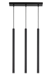 SOPEL 3 PROSTY CZARNY lampa wisząca