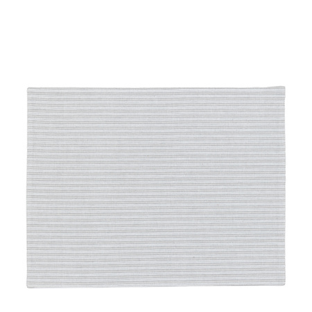 Woven Striped Placemat Grey (4pk) 450x350mm