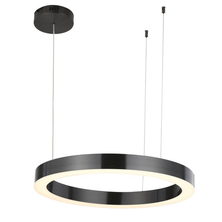 Lampa wisząca CIRCLE 60 cm - LED, ring tytanowy